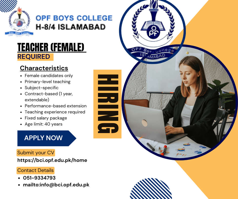 (Teaching Jobs in Islamabad)