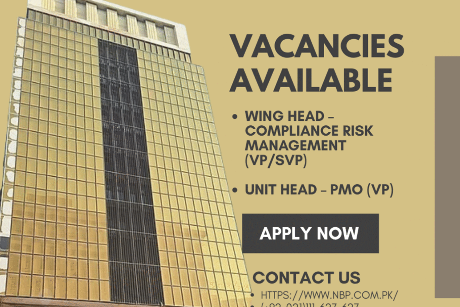 (Jobs of National Bank of Pakistan) (National Bank of Pakistan)