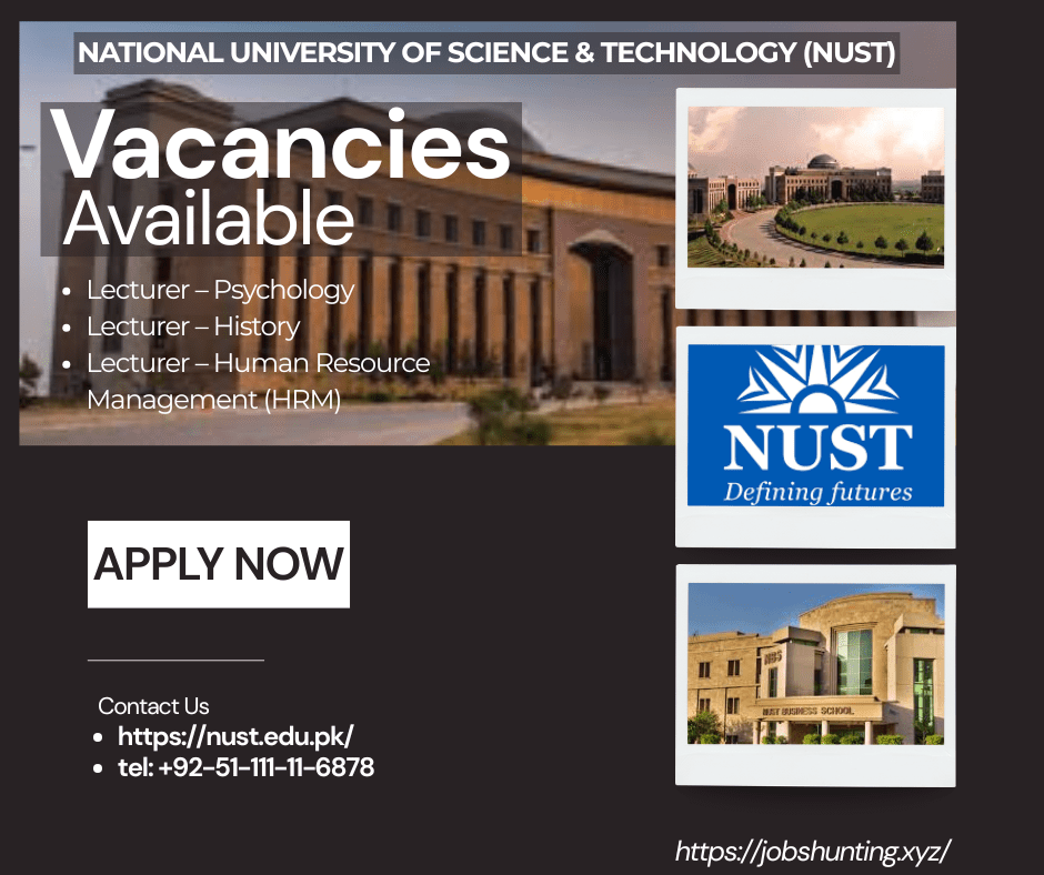 (Jobs in NUST University)