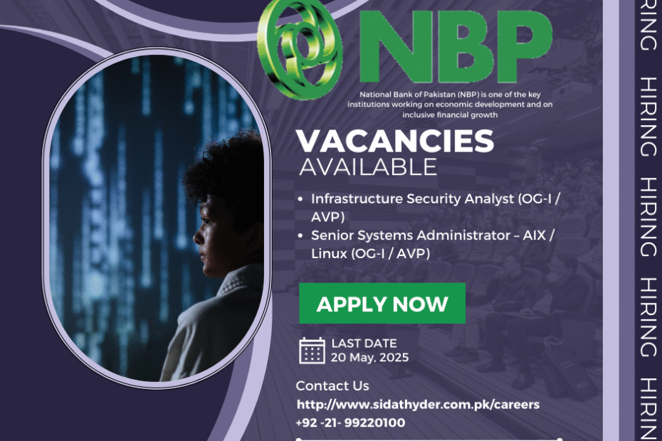 (NBP Jobs 2025) (National Bank of Pakistan Jobs) (Jobs in bank in Pakistan) (Jobs in Karachi city)