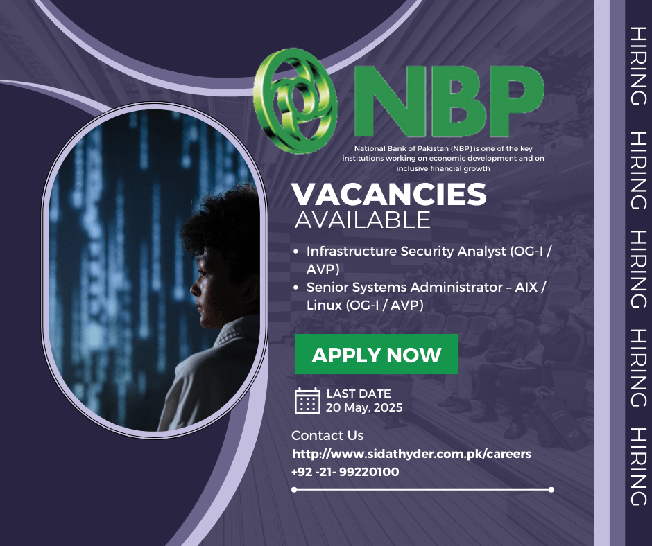 (NBP Jobs 2025) (National Bank of Pakistan Jobs) (Jobs in bank in Pakistan) (Jobs in Karachi city)